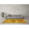 thumbnail image 3 of Ahgly Company Indoor Rectangle Abstract Yellow Modern Area Rugs, 3' x 5', 3 of 4