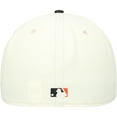 thumbnail image 4 of Men's New Era Cream San Francisco Giants Game Night Leather Visor 59FIFTY Fitted Hat, 4 of 6