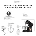 thumbnail image 3 of Batidora de pedestal con cuerpo de metal Kochstelle Negra, 800 W  con 6 velocidades ajustables más pulso., 3 of 3