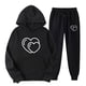 thumbnail image 1 of Puntoco, moda para mujer, abrigo informal deportivo con estampado, pantalones largos, suéter con capucha, tops, conjunto de pantalones, conjunto con capucha de manga larga, liquidación Puntoco Puntoco-2207, 1 of 2
