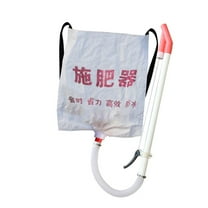 figatia Granular Spreader with Backpack Woven Bag Labor Saving 18.9x17.3inch Multifunctional for Vegetables 10 kg Capacity Single PVC Handle