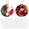thumbnail image 1 of Adornos navideños de metal por sublimación Guyuewey, 9 cm, 20 unidades, 1 of 6