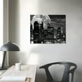 thumbnail image 4 of New York City Night Skyline Wall Art Full Moon Landscape Black and White Picture Canvas Prints Manhattan City Poster Framed Artwork Living Room Bedroom Decor, 4 of 6