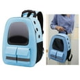 thumbnail image 1 of Mochilas Portadoras para , Duradero, Portátil, Ventilado, , , Perros, Mochilas Portadoras, Por Aerolínea, Diseñado para Viaje - Blue Azul Salvador Burbuja transportadora para gatos, 1 of 10