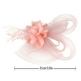 thumbnail image 2 of Women's Fashion Headbands Fascinators Hat Casual Retro Tea Party Headband Wedding Flower Mesh Feathers Hair Clip Mesh Headband for Holiday Party Beach Travel Vacation, 2 of 4