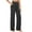 Black #8, variant on Straight Leg Yoga Pants Women High Waisted Soft Leggings with Pockets Office Dress Work Slacks Comfy Stretch Trousers Black 2XL