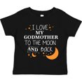 thumbnail image 3 of Inktastic I Love My Godmother to the Moon and Back Boys or Girls Toddler T-Shirt, 3 of 5