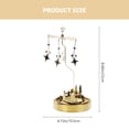 thumbnail image 2 of OUNONA Giratorio Decorativo De Acero Inoxidable Dorado Para Festiva Y, 2 of 7