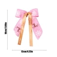 thumbnail image 3 of sruoe Christmas Tree Bow Decoration, Christmas Tree Topper, Velvet Bows for Christmas Tree, Gift Packag Bow Ribbon, Lightweight Hanging Christmas Bows for Home Front Door Party Decor, Pink, 3 of 6