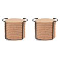 thumbnail image 1 of Round Cork Coasters For Drinks,with Metal Holder Storage Caddy, 1 of 5
