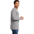 thumbnail image 4 of Gildan Heavy Cotton Long Sleeve T-Shirt for Men -GR54 Fitted Long Sleeve Tees, Sport Grey XL Pack 6, 4 of 5