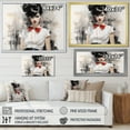 thumbnail image 4 of Designart "Stylish Timeless Glamour Portrait I" Fashion Floater Framed Canvas Art Print, 4 of 7
