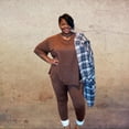 thumbnail image 3 of Plus Size Oversized T-shirt & Leggings Set, 3 of 4