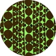 thumbnail image 1 of Ahgly Company Indoor Round Abstract Green Modern Area Rugs, 6' Round, 1 of 4