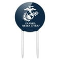 thumbnail image 1 of Acrylic Marine Corps USMC Earned Never Given White Blue Logo Officially Licensed Cake Topper Party Decoration for Wedding Anniversary Birthday Graduation, 1 of 7