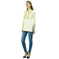 thumbnail image 4 of Phagun Women's Designer Short Tunic Angrakha Style Wrap Top Indian Ethinc Blouse, 4 of 7