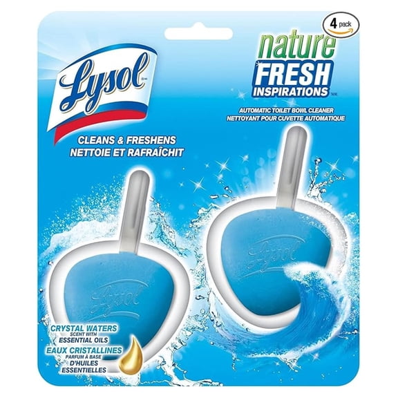 Automatic Toilet Bowl Cleaner - In-Bowl Cleaner, Atlantic Scent, 8 Count (4-Pack) - Continuous Cleaning & Freshening, Long Lasting, Easy to Use