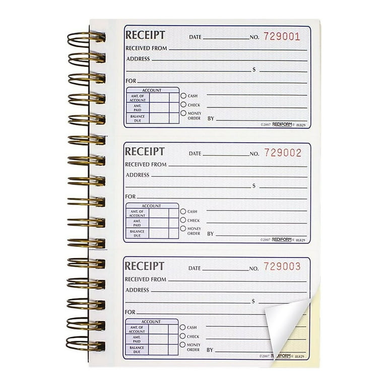 Rediform Gold Standard Carbon Copy Small Spiral Business
