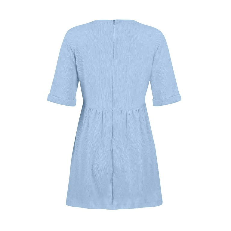 cute summer dresses with pockets RUMIA Summer Dresses for Women 2025 Casual Cute Square Neck Puff Short Sleeve Dress with Pockets (Black S) at Amazon Women's Clothing store