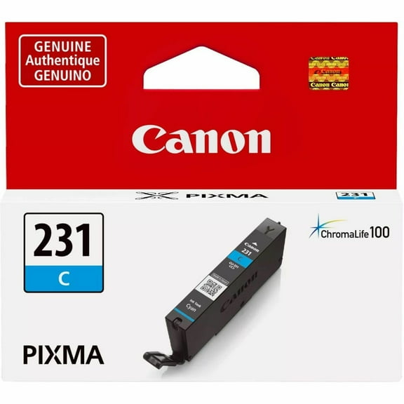 Canon Genuine Ink CLI-231 C (Cyan) for PIXMA TS8820 Inkjet Printer