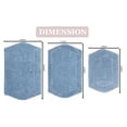 thumbnail image 4 of Home Weavers Waterford Collection 100% Cotton Non-Slip Bathroom Rug Set Machine Washable Bathroom Rug-17"x24", Bath Rug- 21"x34", Bathroom Rug- 24"x40", Blue Color 3 Piece Bath Rug set, 4 of 8