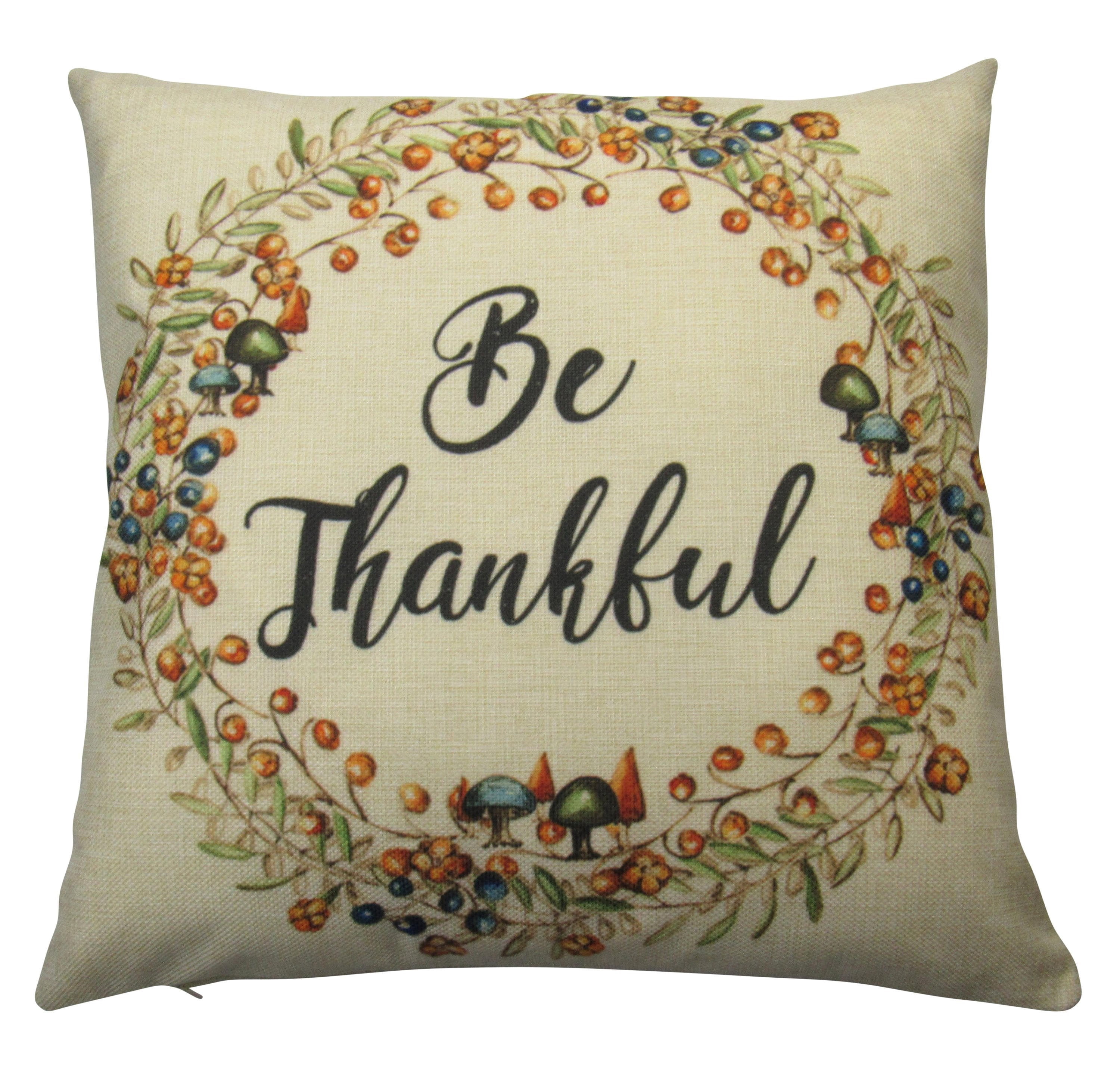 Be Thankful | Pillow Cover | Home Decor | Thanksgiving | Throw Pillow ...