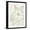Black Frame, variant on Art.com Gardenia Line Drawing Crop Art Print by Moira Hershey, 12" x 16"
