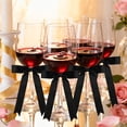 thumbnail image 6 of 30Pcs Satin Ribbon Bows for Gift Wrapping, 5脳7 inch Large Twist Tie Bows for Champagne Bottle Cake Treat Bag Craft DIY Gift Gender Reveal Wedding Bridal and Birthday Party Decor(Black), 6 of 7