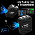 thumbnail image 4 of SYNCO G1(A1) 2.4G Wireless Lavalier Microphone System for Camera Camcorder Smartphone, 4 of 9