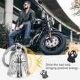 thumbnail image 3 of Campana de la guarda de la motocicleta de 2 piezas, campana de montar del ángel de la guarda con cadena, campanas de motocicleta de acero inoxidable, campana de la suerte, 3 of 5