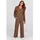 thumbnail image 5 of Conjunto Deportivo PRETTYGARDEN para Mujer 2 Piezas Sudadera con Media Cremallera Marrón XXL, 5 of 7