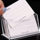 thumbnail image 3 of Soporte independiente para tarjetas de presentación de acrílico transparente, accesorio de escritorio profesional que ofrece una exhibición y almacenamiento seguros para tarjetas de presentación,, 3 of 5