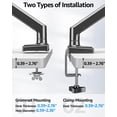 thumbnail image 4 of Soporte doble para monitores MOUNTUP compatible con pantallas de 32" de 2 a 10 kg, 4 of 8