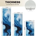 thumbnail image 4 of Light Blue Marble Flow Pattern Kitchen Rugs Sets Of 3,Kitchen Runner Rugs Non Skid Washable,Decorative Kitchen Floor Mats for Kitchen,Sink,Laundry,17"x30"+ 17"x47" + 17"x59", 4 of 6