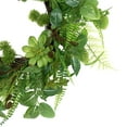 thumbnail image 4 of Northlight Decorative Polyester Garden Style Maidenhair Fern and Foliage Artificial Plant and Flower Wreaths, Green, 4 of 8