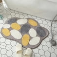 thumbnail image 1 of Alfombra de baño Linda alfombra antideslizante para baño, absorbente, extrasuave, diseño adorable, 18" x 26", guijarro Fokelyi CZJJ-XM64-1, 1 of 7