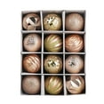 thumbnail image 1 of Clearance! 6cm12pc Christmas Ball Gift Box Painted Set Christmas Tree Decoration Pendant Holiday Window Layout, 1 of 1