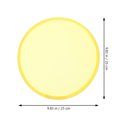 thumbnail image 4 of OULII 2pcs Folding Fan Hand Plastic Yellow For Photographers At Events, 4 of 4