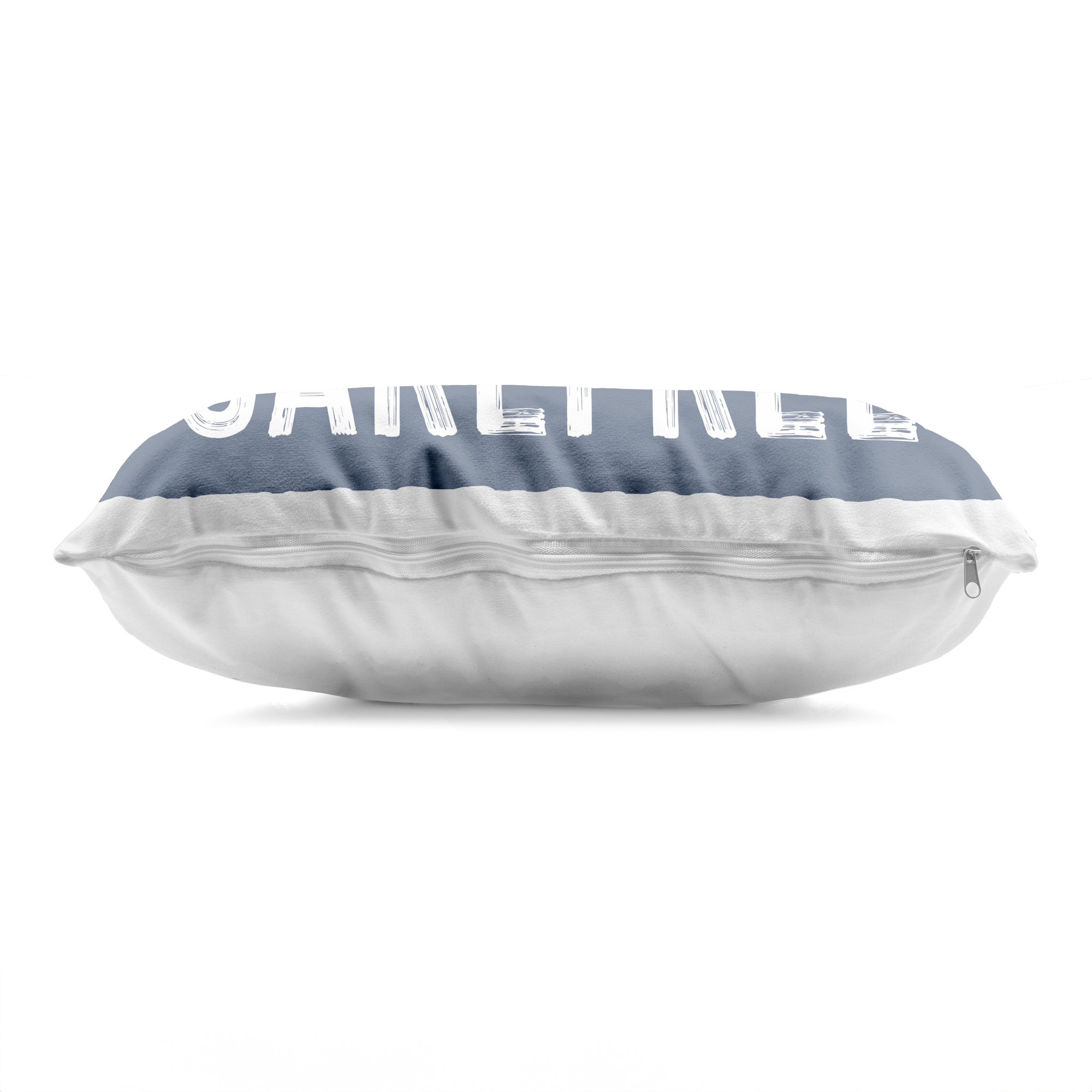 Stupell Industries Barefoot & Carefree Blue Decorative Printed Throw Pillow, design by Lettered and Lined