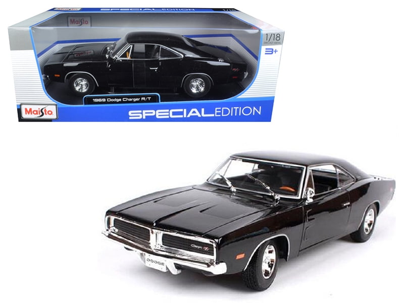 Silver Showcasts 34256-1/24 Scale Diecast Model Toy Car 1969 Dodge Charger 