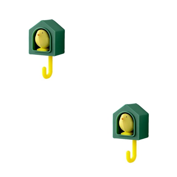 Billuyoard Colgador de pared para baño, jaula de pájaros, gancho de almacenamiento, organizador extraíble sin costuras Type1 NO1