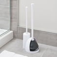 thumbnail image 1 of Mainstays Una Slim Bowl Brush & Plunger, White, 1 of 4