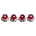 thumbnail image 1 of Perillas de Control de Guitarra Sunnimix 4 Piezas Color Rojo, 1 of 5