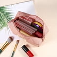 thumbnail image 5 of Unique Bargains 1 Pc Women Waterproof Makeup Bag for Business Travel Vacation Wedding Pink, 5 of 6