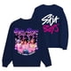thumbnail image 1 of Moonsky Sudadera pop Demon Hun/er, sudadera Huntrix con cuello redondo, jersey de manga larga para mujer y hombre, ropa de calle, moda urbana (Azul marino XL), 1 of 4