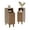 Walnut, variant on TOKSOM 2PC Fluted Nightstands, Narrow Bedside Tables with 2 Drawers & Open Shelf, Farmhouse Modern End Table for Bedroom, Living Room, Office – Walnut & Gold Accent