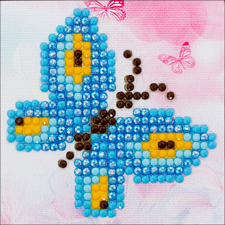 Diamond Dotz Diamond Embroidery Facet Art Kit 4.75X4.75 Butterfly Sparkle  