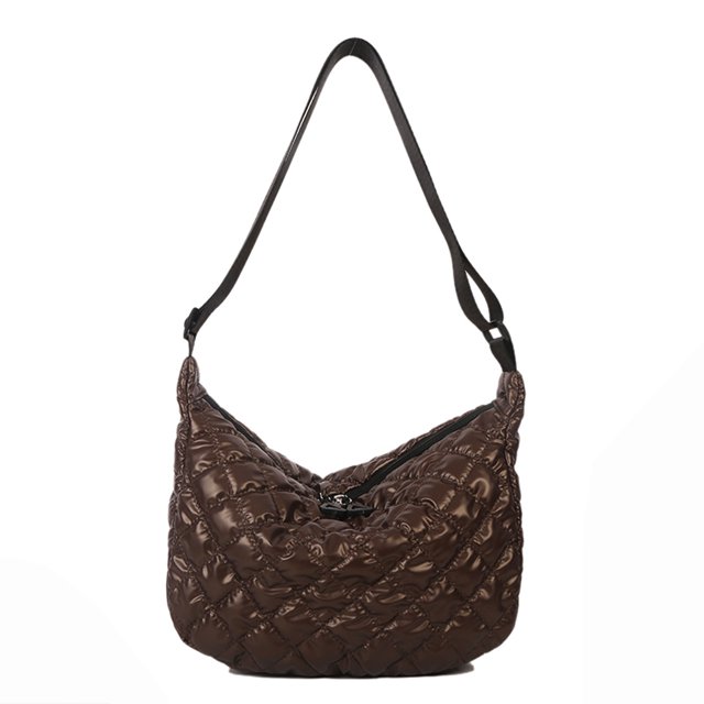 Bolso Hombro Otoño Invierno Bandolera Bolsos Acolchados Bolsos Grandes De Mujer Marrón