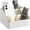 White, variant on Small Remote Control Holder Bedside Nightstand Organizer Desk Caddy