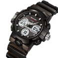 thumbnail image 1 of Skmei 2398 Men's Digital Watch with 50M Waterproof, Japanese Battery Electronic Movement, PC Case & Silicone Strap - Features Dual Display, EL Luminous, Stopwatch, Countdown, Alarm, Date/Week, 1 of 7